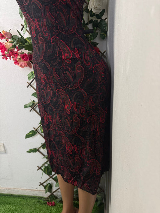 Robe évasée sans manche colle rond - Perluna Store - kinshasa
