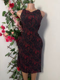 Robe évasée sans manche colle rond - Perluna Store