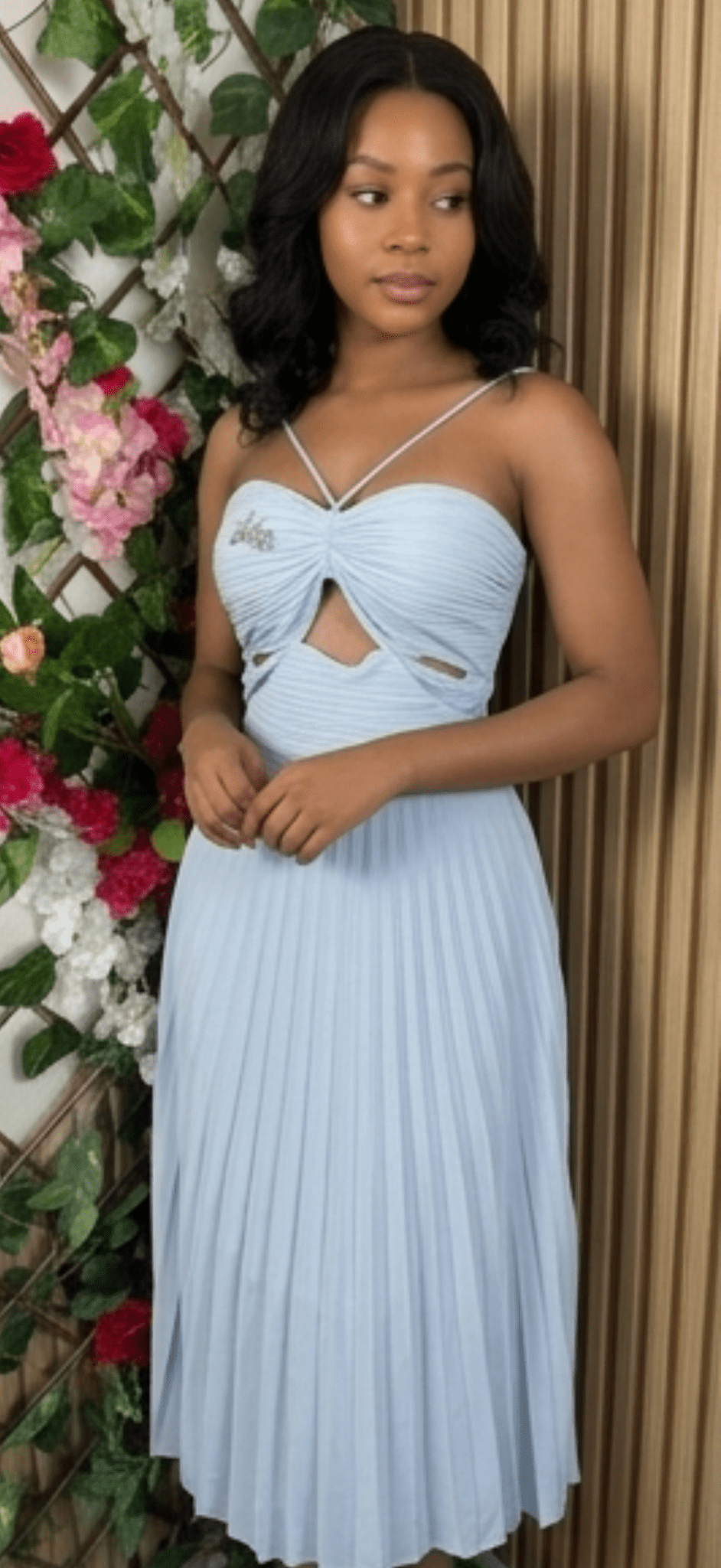 Robe évasée sans manches bustier dénudée - Perluna Store