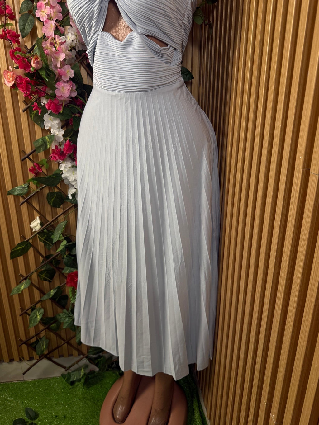 Robe évasée sans manches bustier dénudée - Perluna Store