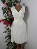 Robe évasée sans manches ceintrée - Perluna Store