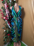 Robe évasée  sans manches décollectée - Perluna Store