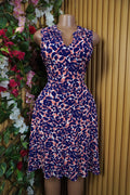 Robe évasée sans manches décolletée-M - Perluna Store