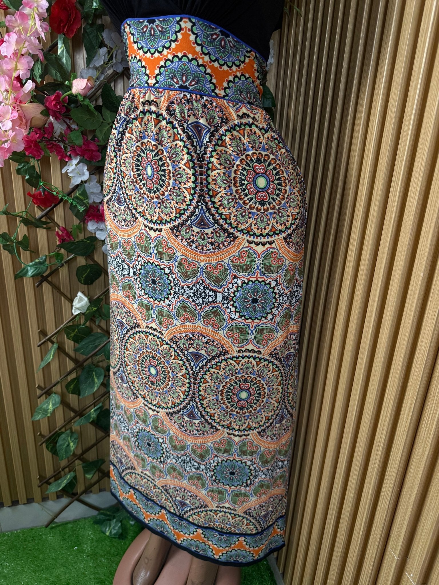 Robe évasée sans manches décolletée - Perluna Store