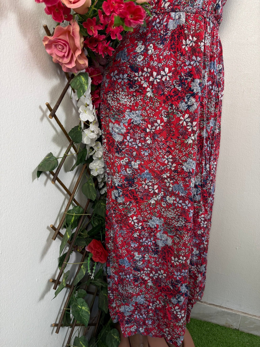 Robe évasée sans manches dos - nu - Perluna Store - kinshasa