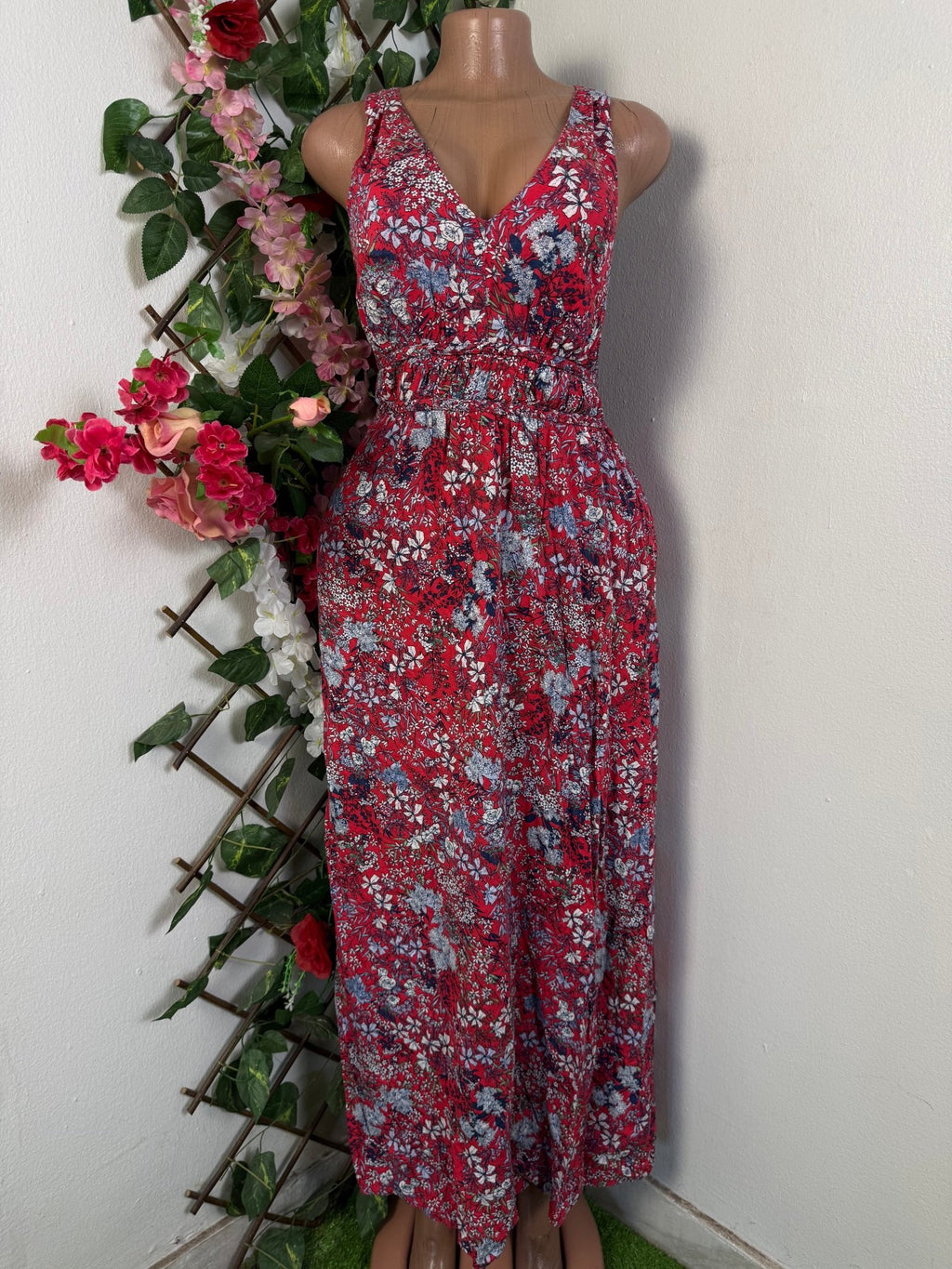 Robe évasée sans manches dos - nu - Perluna Store - kinshasa