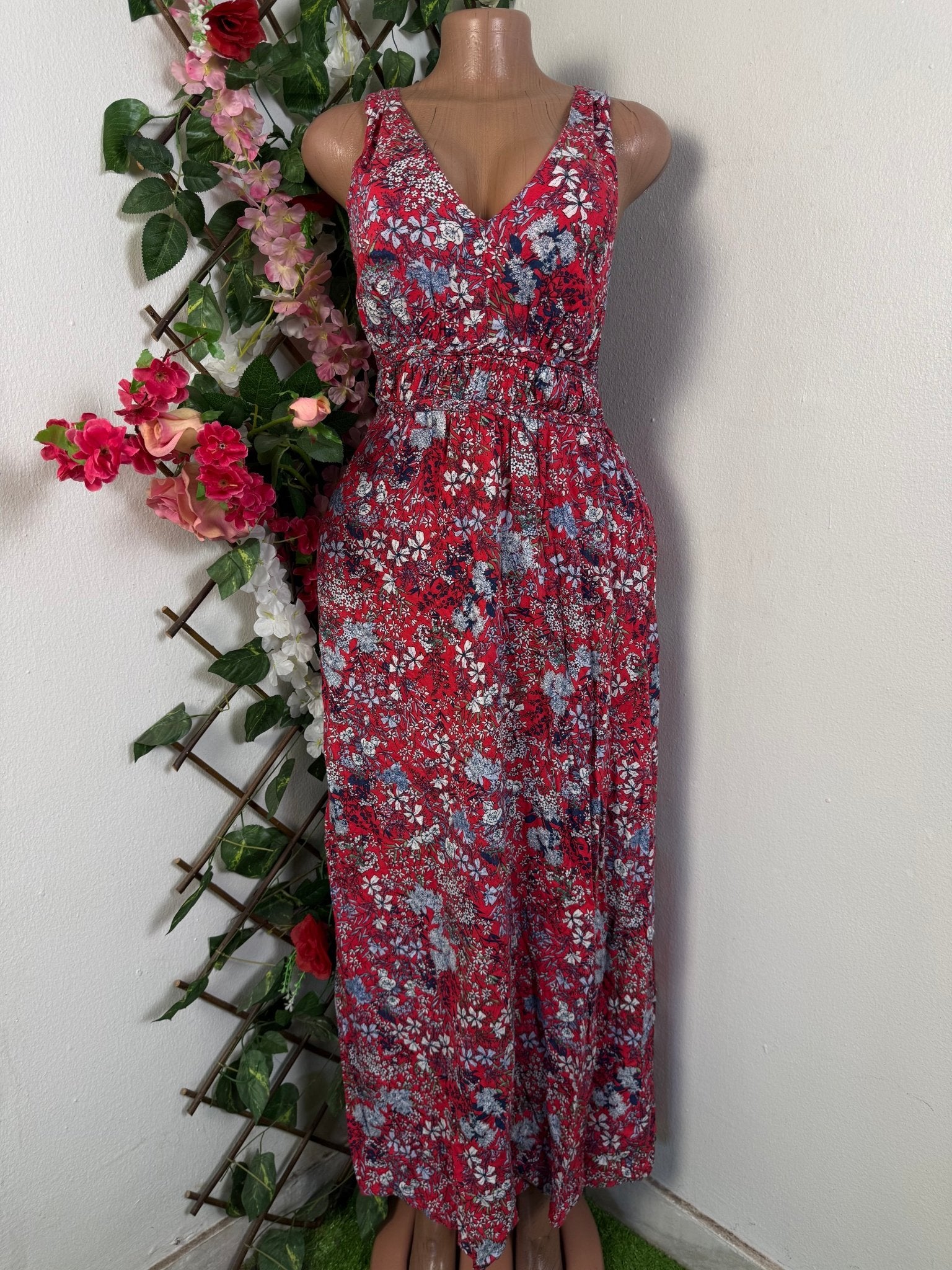 Robe évasée sans manches dos - nu - Perluna Store - kinshasa