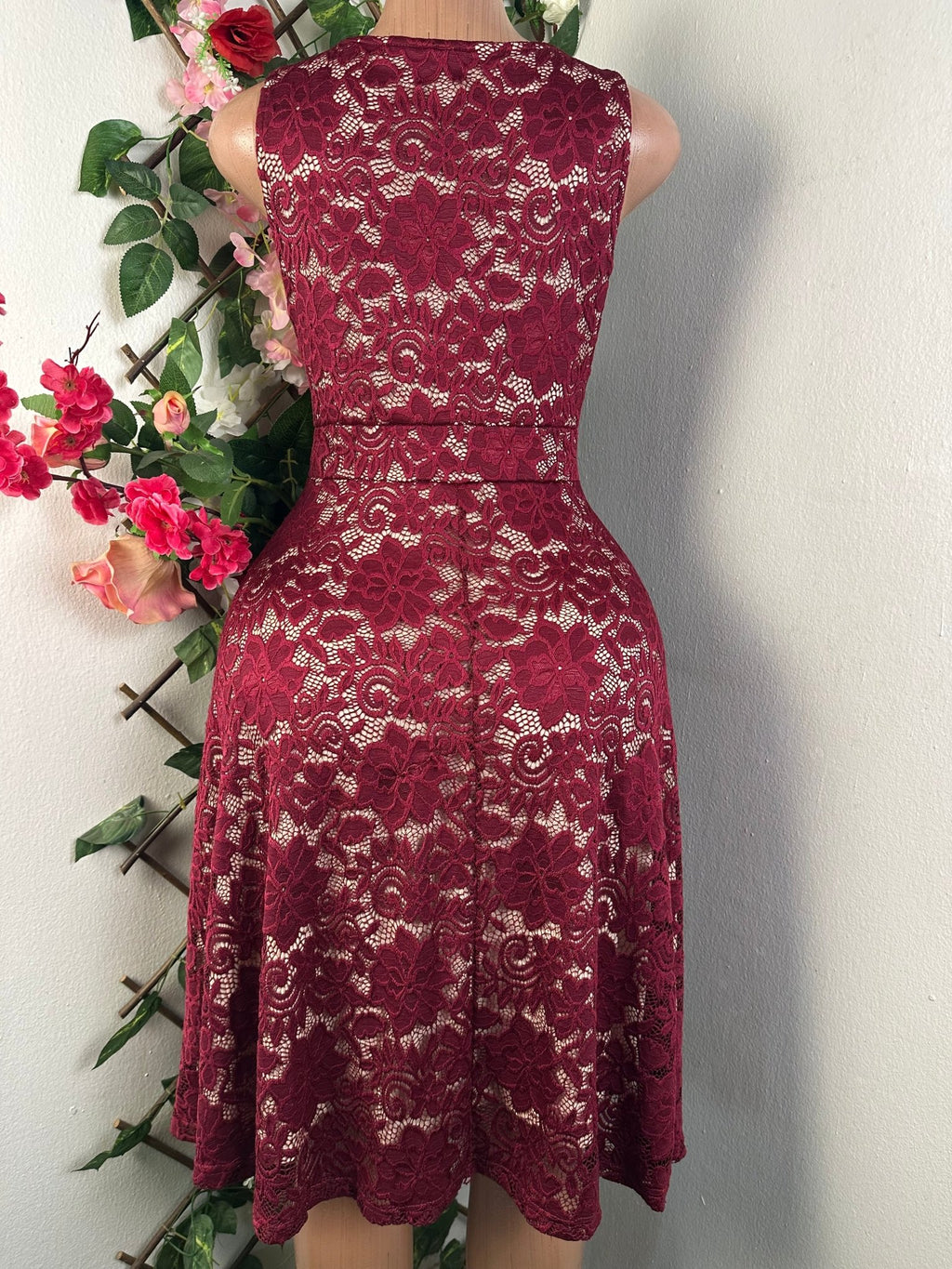 Robe évasée sans manches imprimée bretelles - Perluna Store - kinshasa