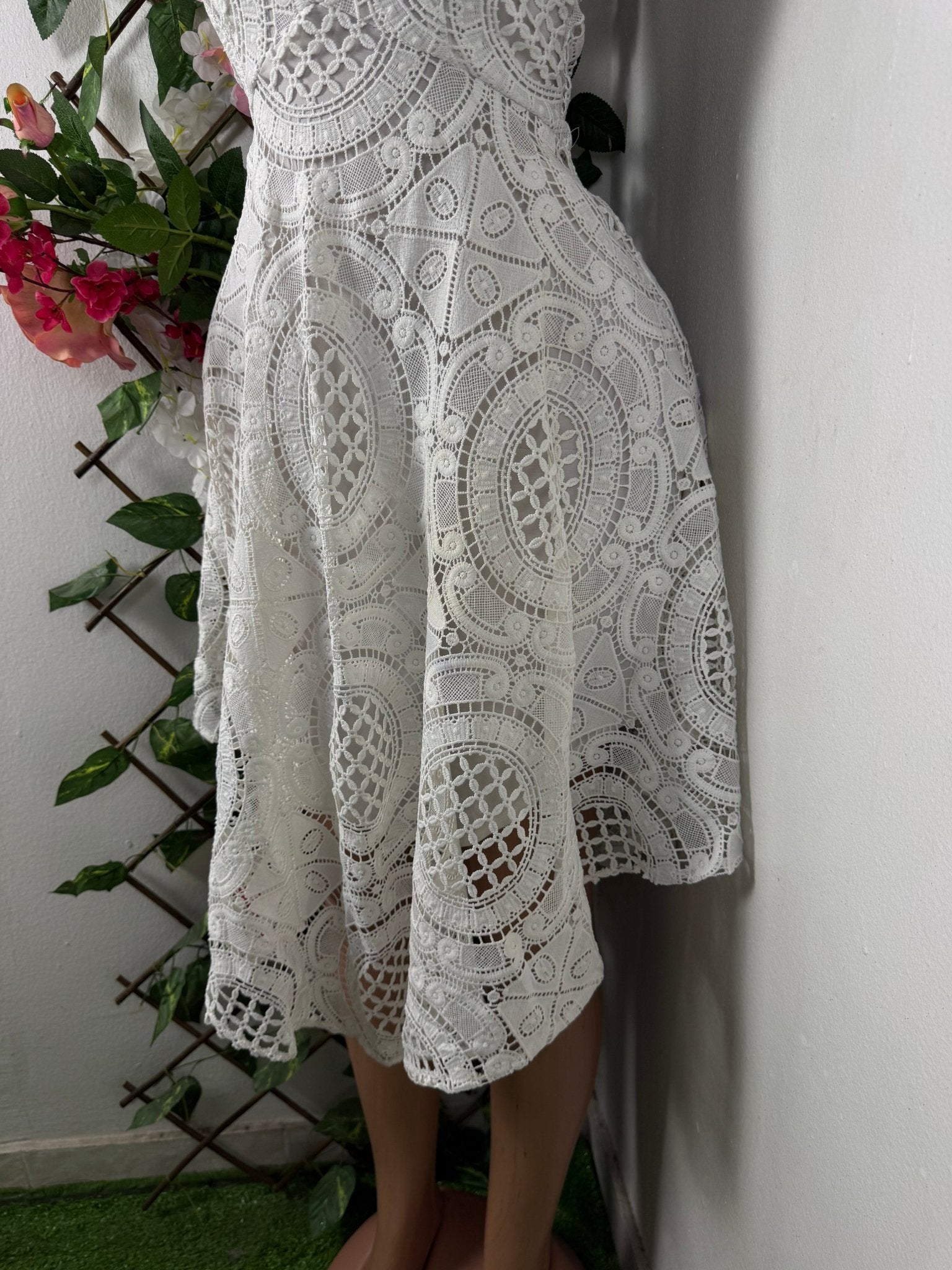Robe évasée sans manches imprimée bretelles - Perluna Store