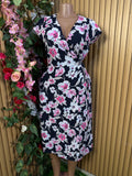 Robe évasée sans manches imprimée fleurie col V - Perluna Store
