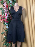 Robe évasée sans manches longues décollectée - Perluna Store
