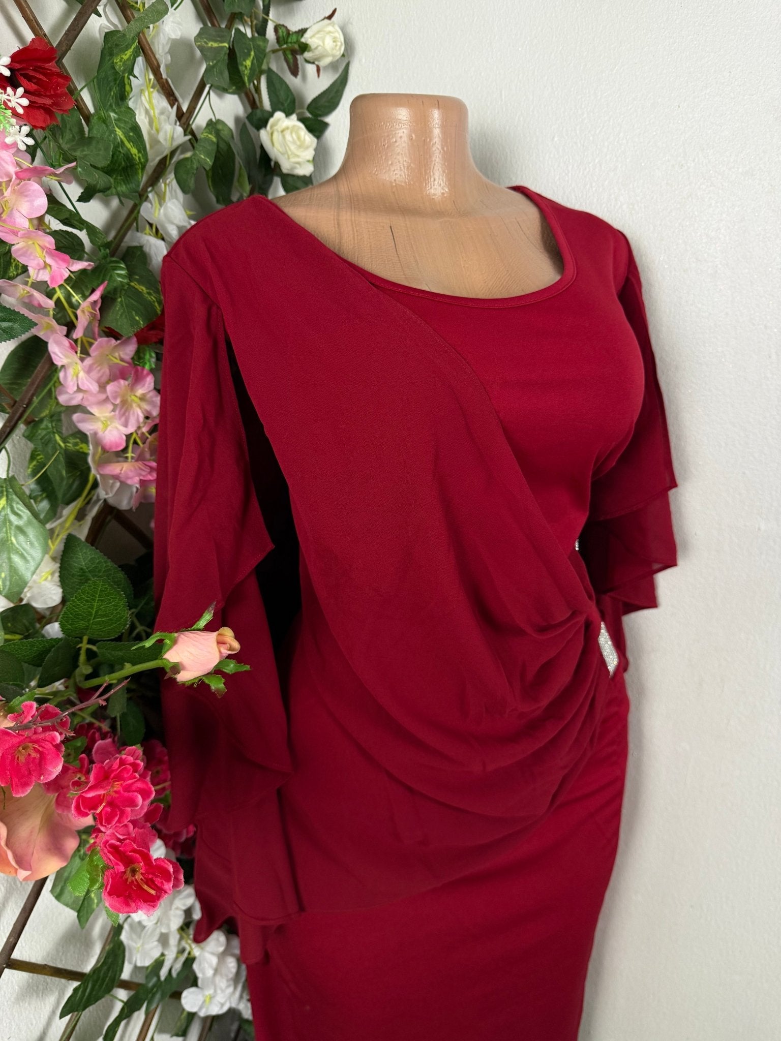 Robe évasée stylée manches longues - Perluna Store