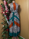 Robe évasée stylée sans manches ceintrée - Perluna Store