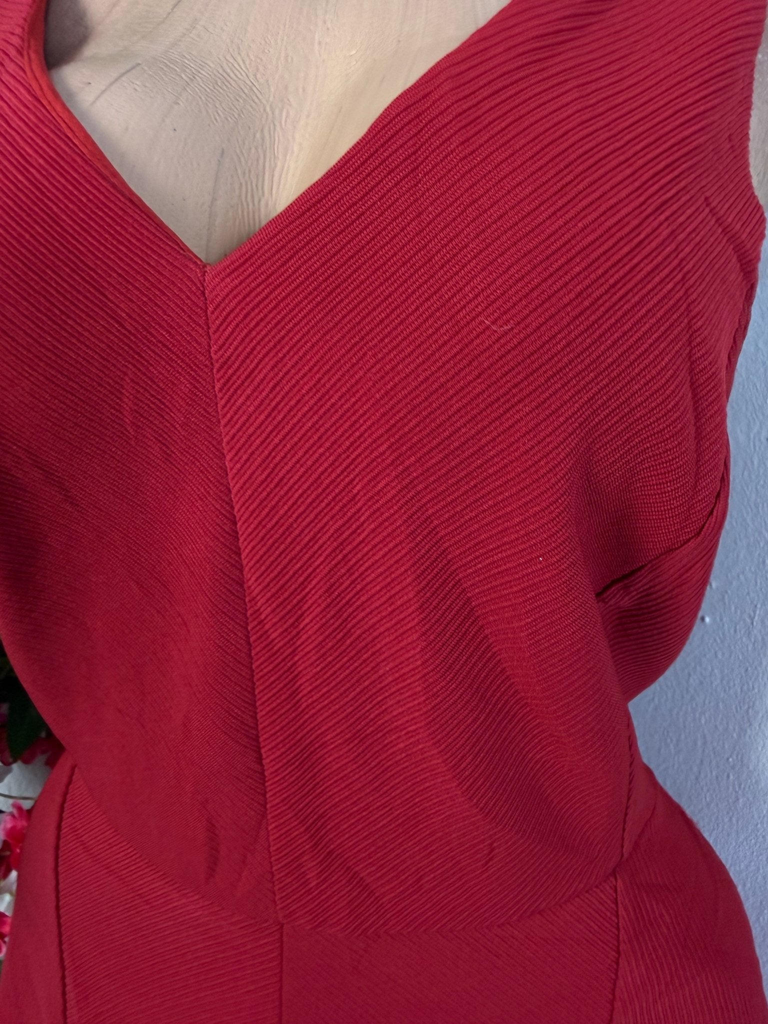 Robe évasée taille colle en v - Perluna Store