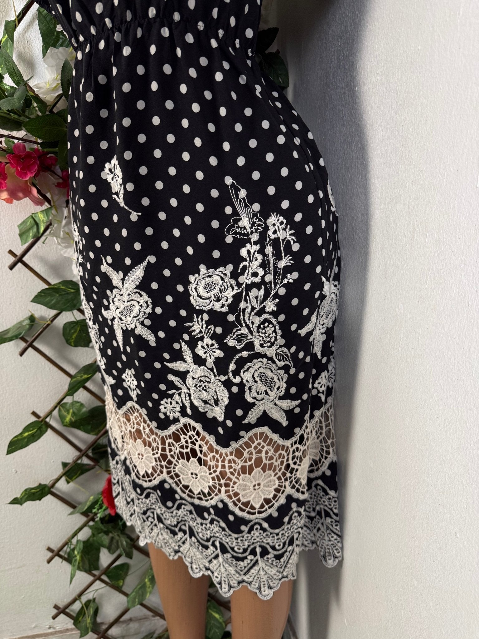 Robe imprimé flerie manches courtes - Perluna Store - kinshasa