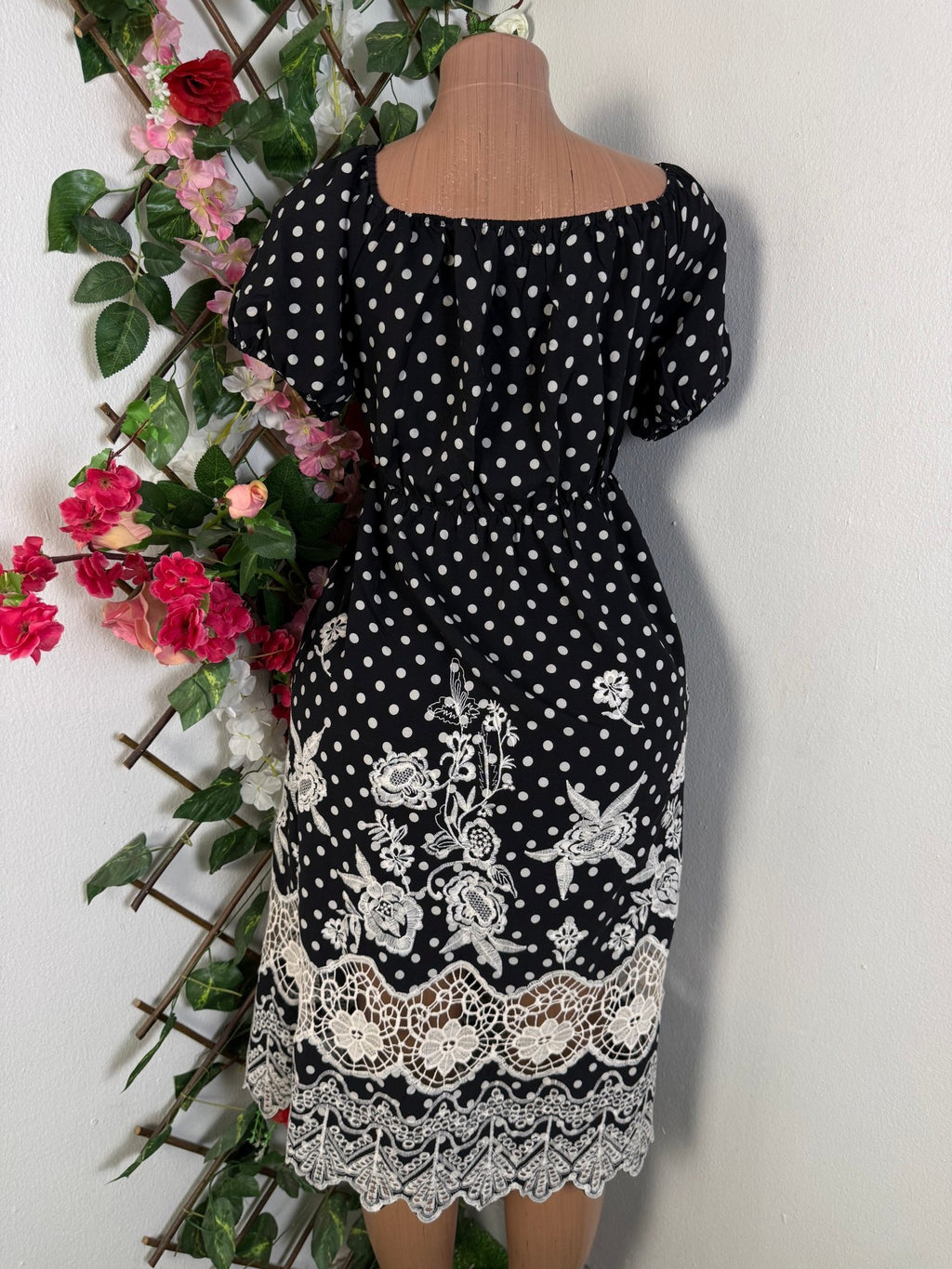 Robe imprimé flerie manches courtes - Perluna Store - kinshasa