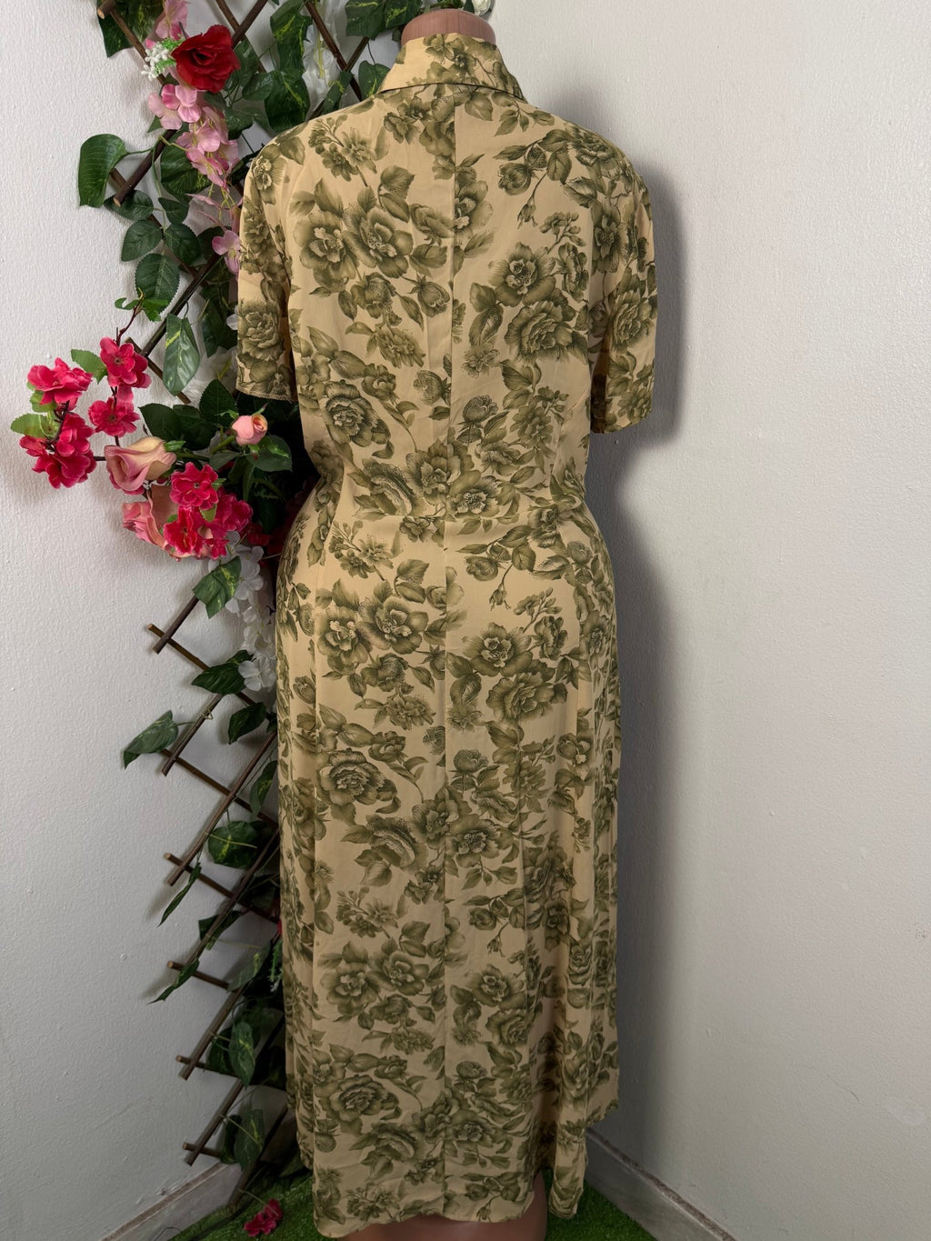 Robe longue à bouton courte manche - Perluna Store - kinshasa