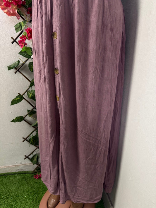 Robe longue à bouton grande taille - Perluna Store - kinshasa