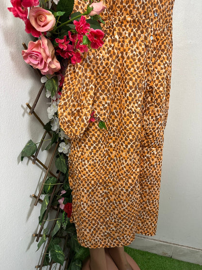 Robe longue à bouton manche longue  - Perluna Store - kinshasa