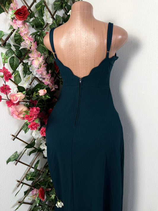 Robe longue a fine bretelle avec fente - Perluna Store - kinshasa