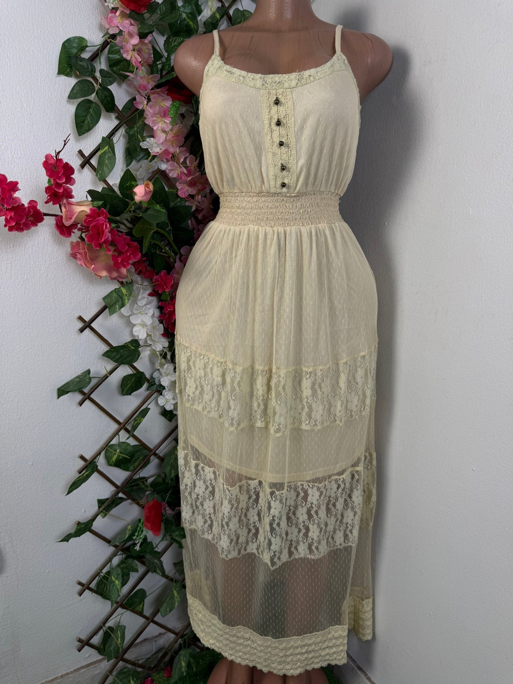 Robe longue à fine bretelle drapée - Perluna Store - kinshasa