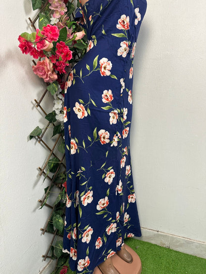 Robe longue à fine bretelle imprimée fleurie - Perluna Store - kinshasa