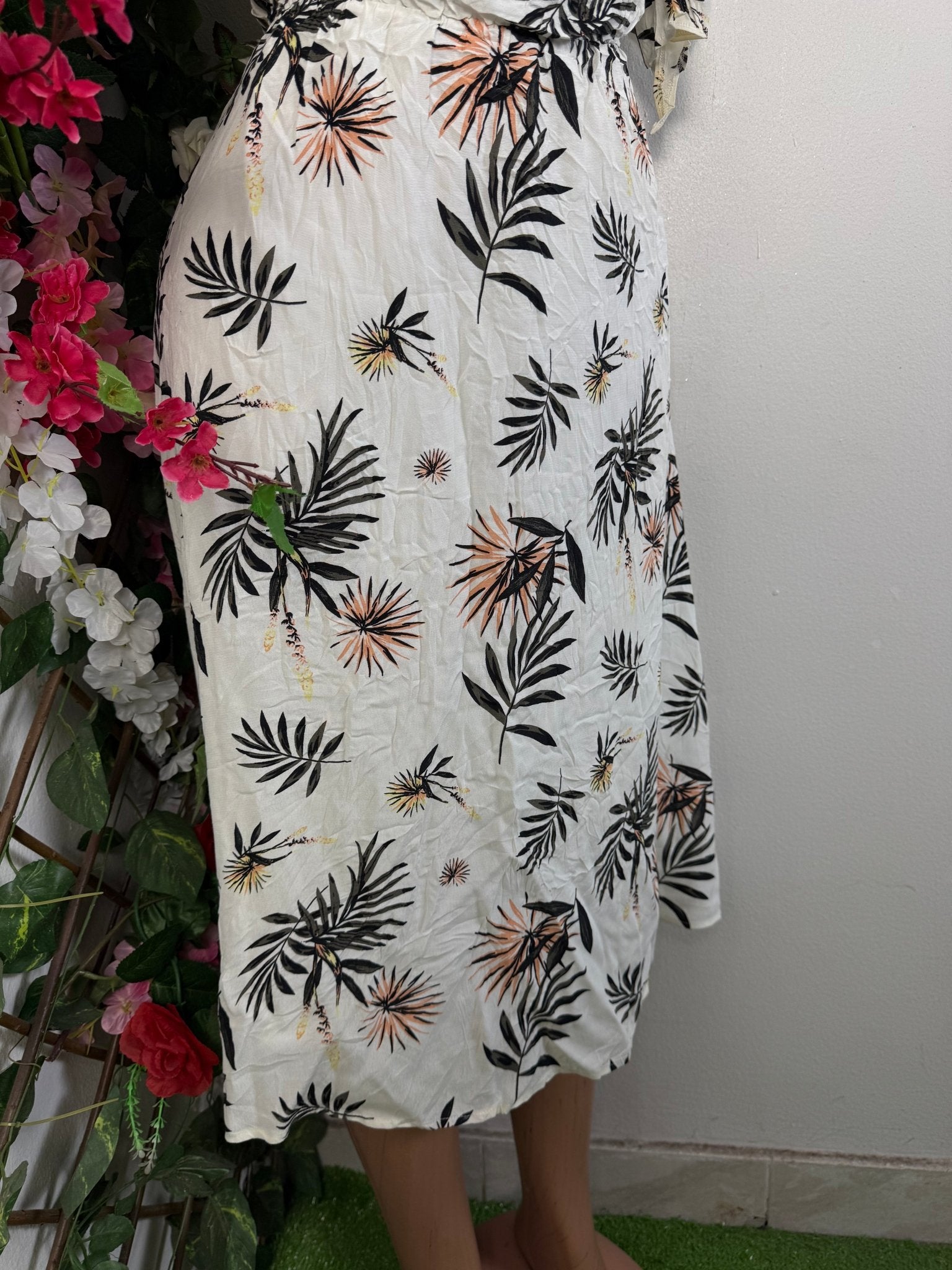 Robe longue à imprimer fleurie  - Perluna Store - kinshasa