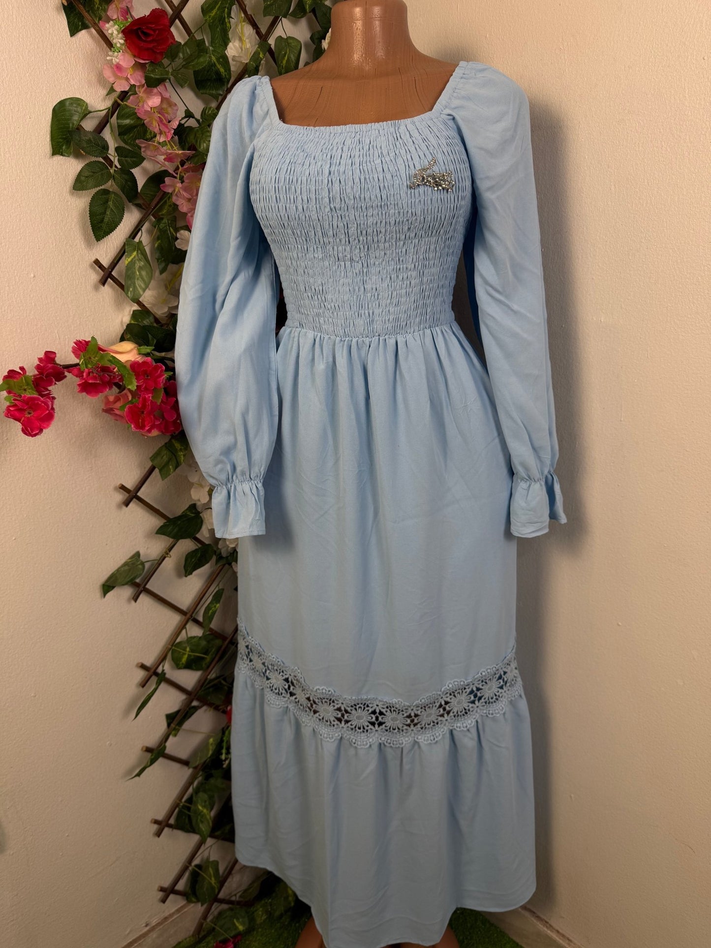 Robe longue à longue manche - Perluna Store - kinshasa