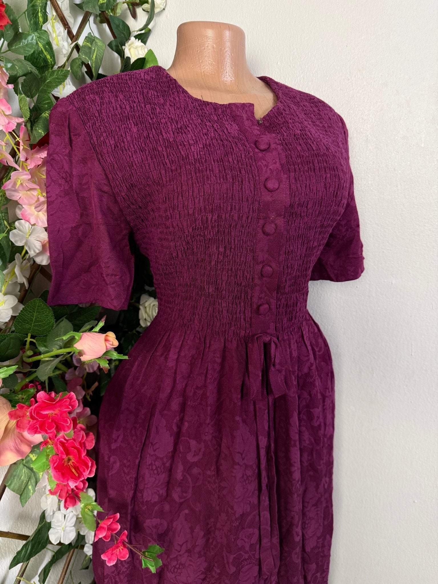 Robe longue bouton courte manche  - Perluna Store - kinshasa