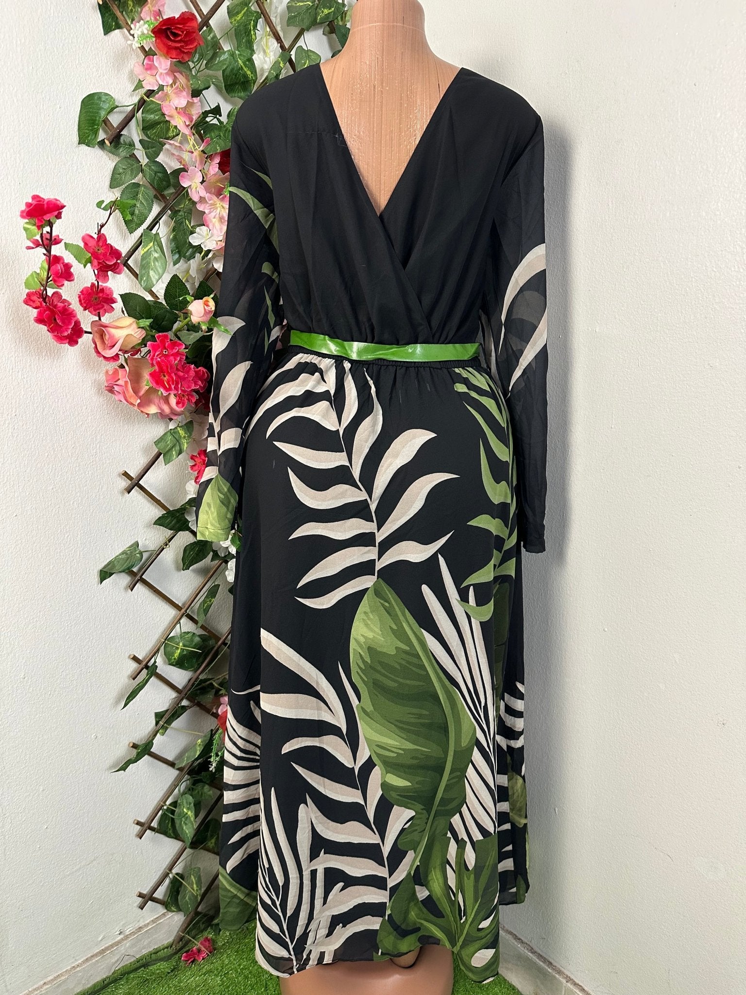 Robe longue ceinture en voile  - Perluna Store - kinshasa