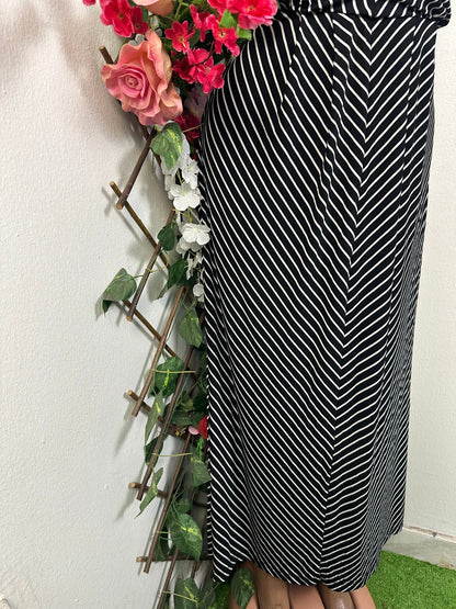 Robe longue décollée rond sans manche - Perluna Store - kinshasa