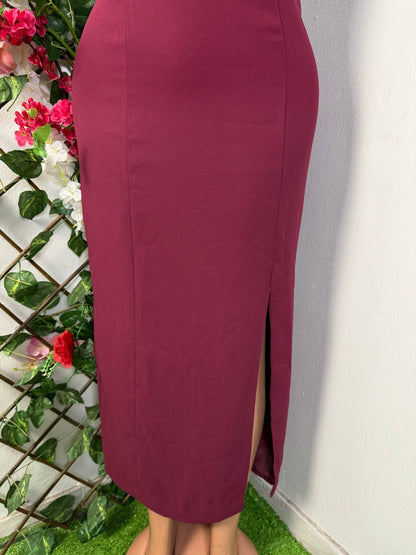 Robe longue décolleté carré - Perluna Store - kinshasa