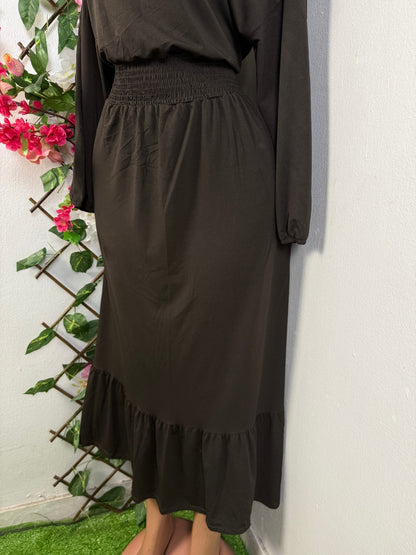 Robe longue décontracter a manche longue - Perluna Store - kinshasa