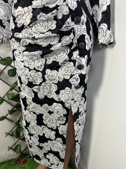 Robe longue drapé avec fente - Perluna Store - kinshasa