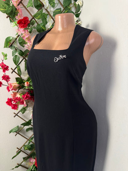 Robe longue élégante san manche avec fente - Perluna Store - kinshasa