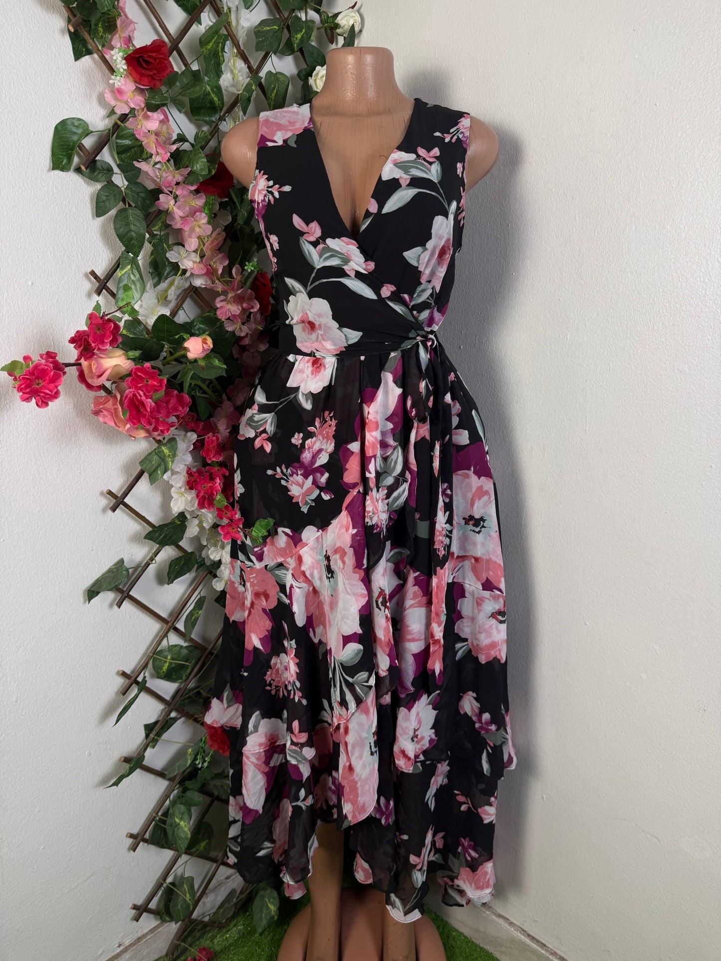 Robe longue en voile fin sans manche - Perluna Store - kinshasa