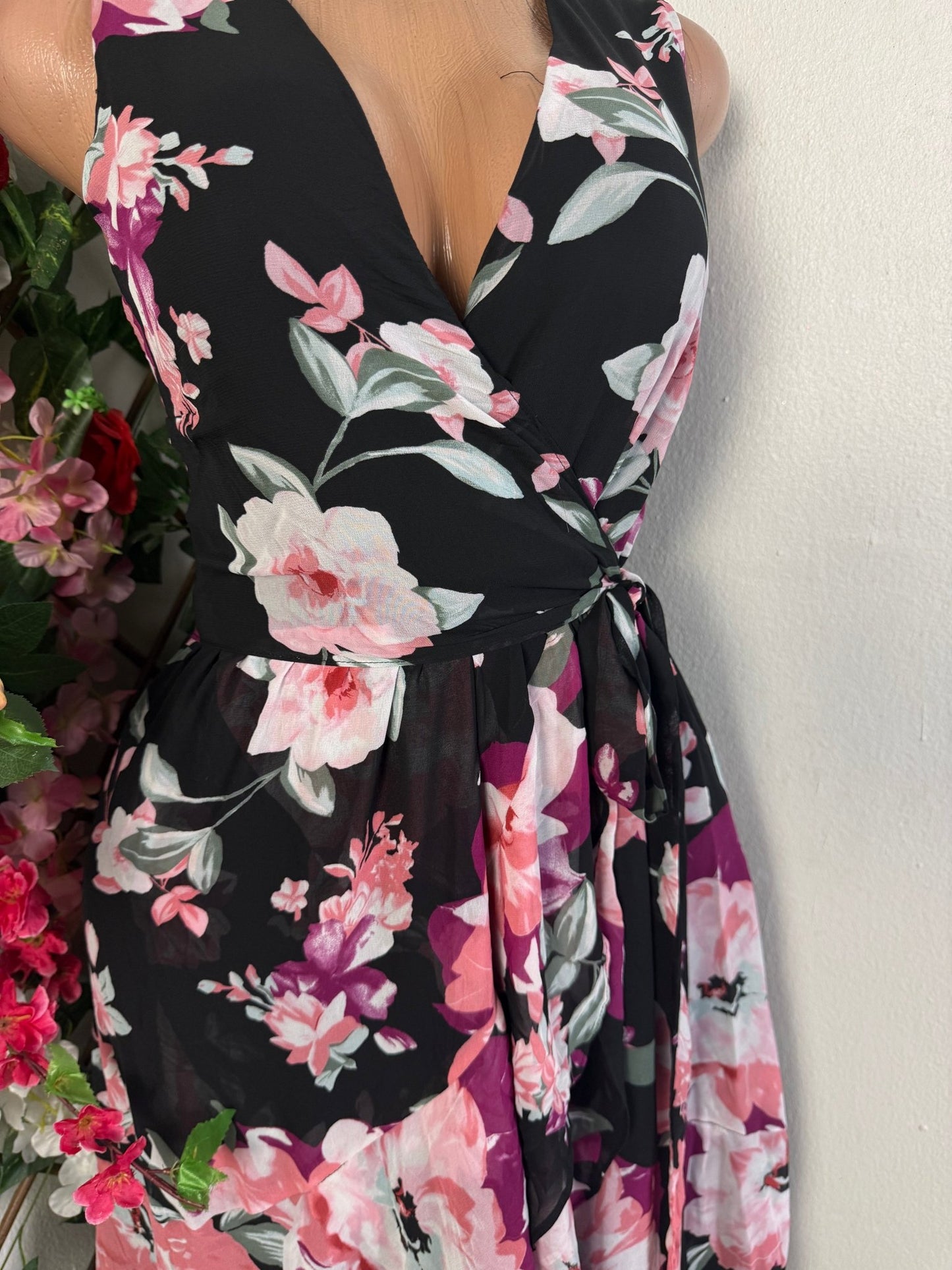 Robe longue en voile fin sans manche - Perluna Store - kinshasa