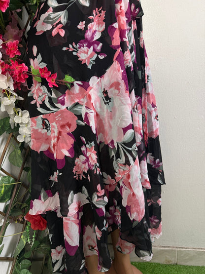 Robe longue en voile fin sans manche - Perluna Store - kinshasa