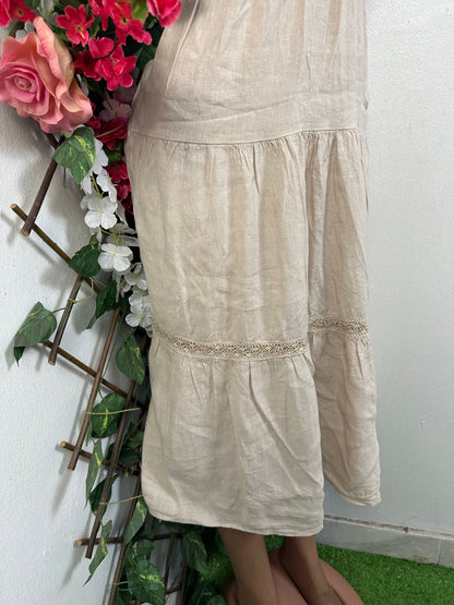 Robe longue évasée à colle V - Perluna Store - kinshasa