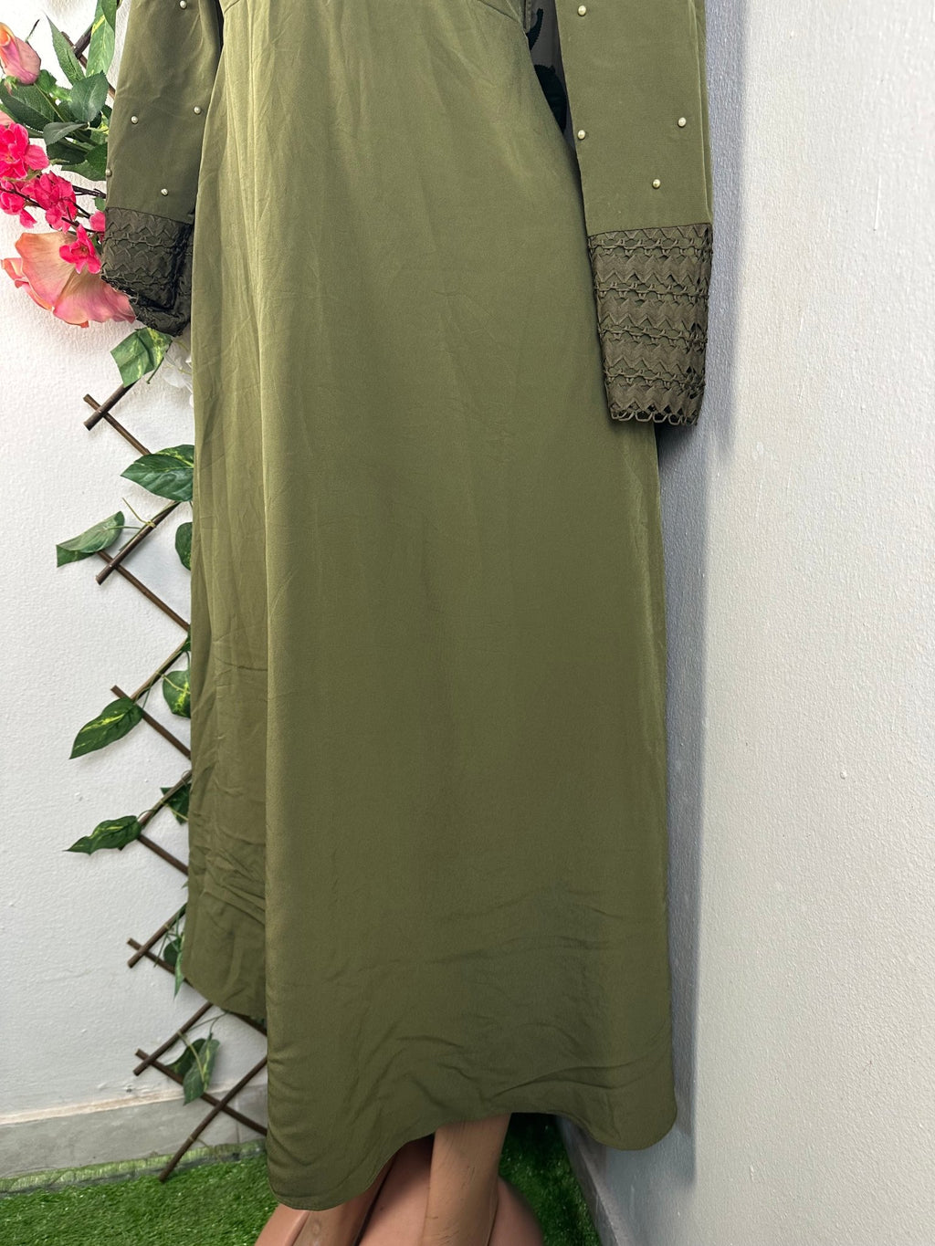 Robe longue évasée manches longue - Perluna Store - kinshasa