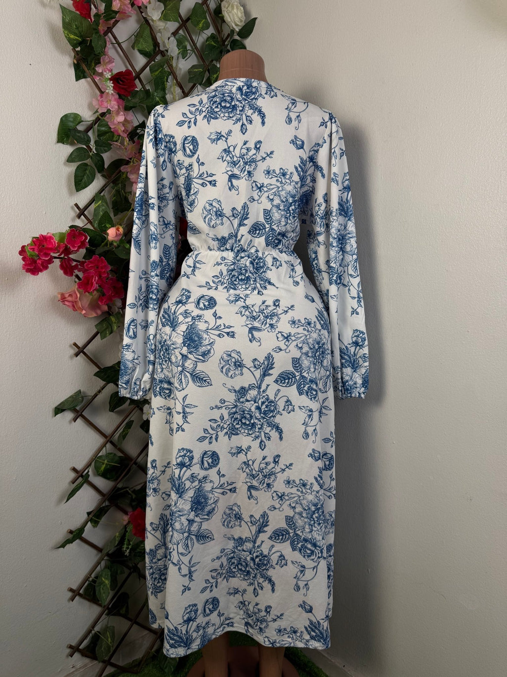 Robe longue évasée manches longue - Perluna Store - kinshasa