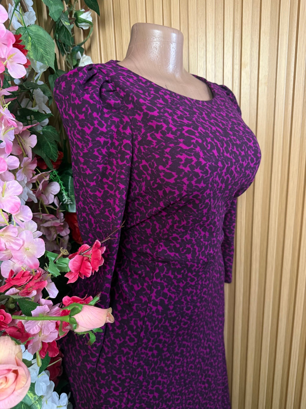 Robe longue évasée manches longues-S - Perluna Store