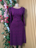 Robe longue évasée manches longues-S - Perluna Store