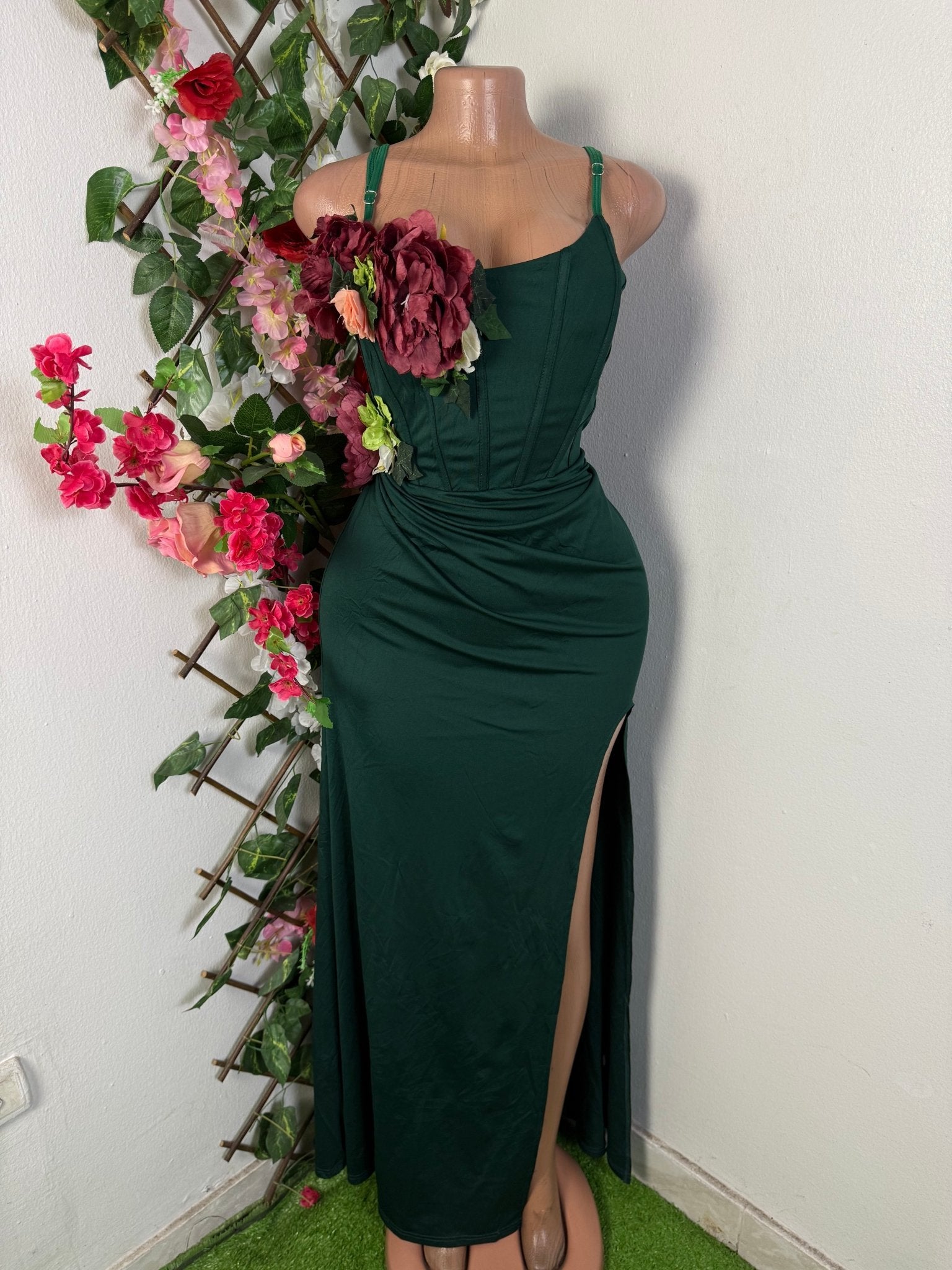 Robe longue fine bretelle - Perluna Store - kinshasa