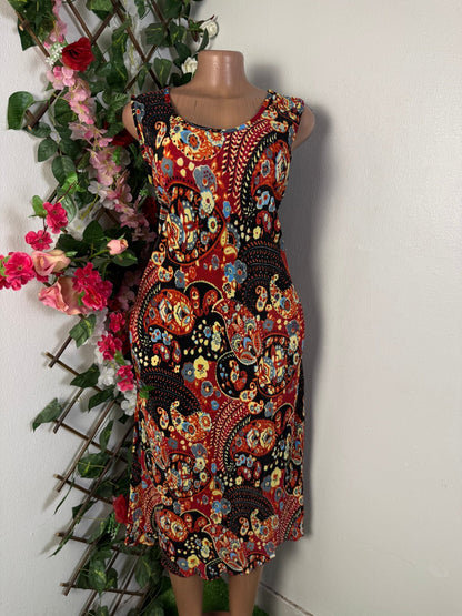 Robe longue fleurie sans manche - Perluna Store - kinshasa