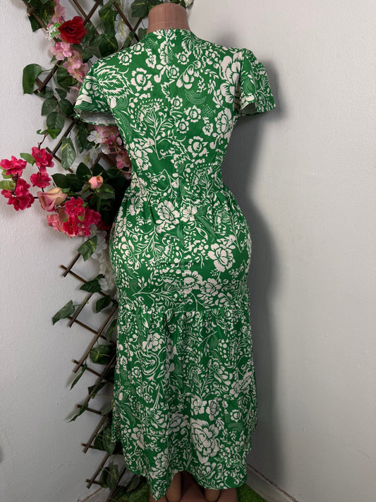 Robe longue imprimé floral - Perluna Store - kinshasa
