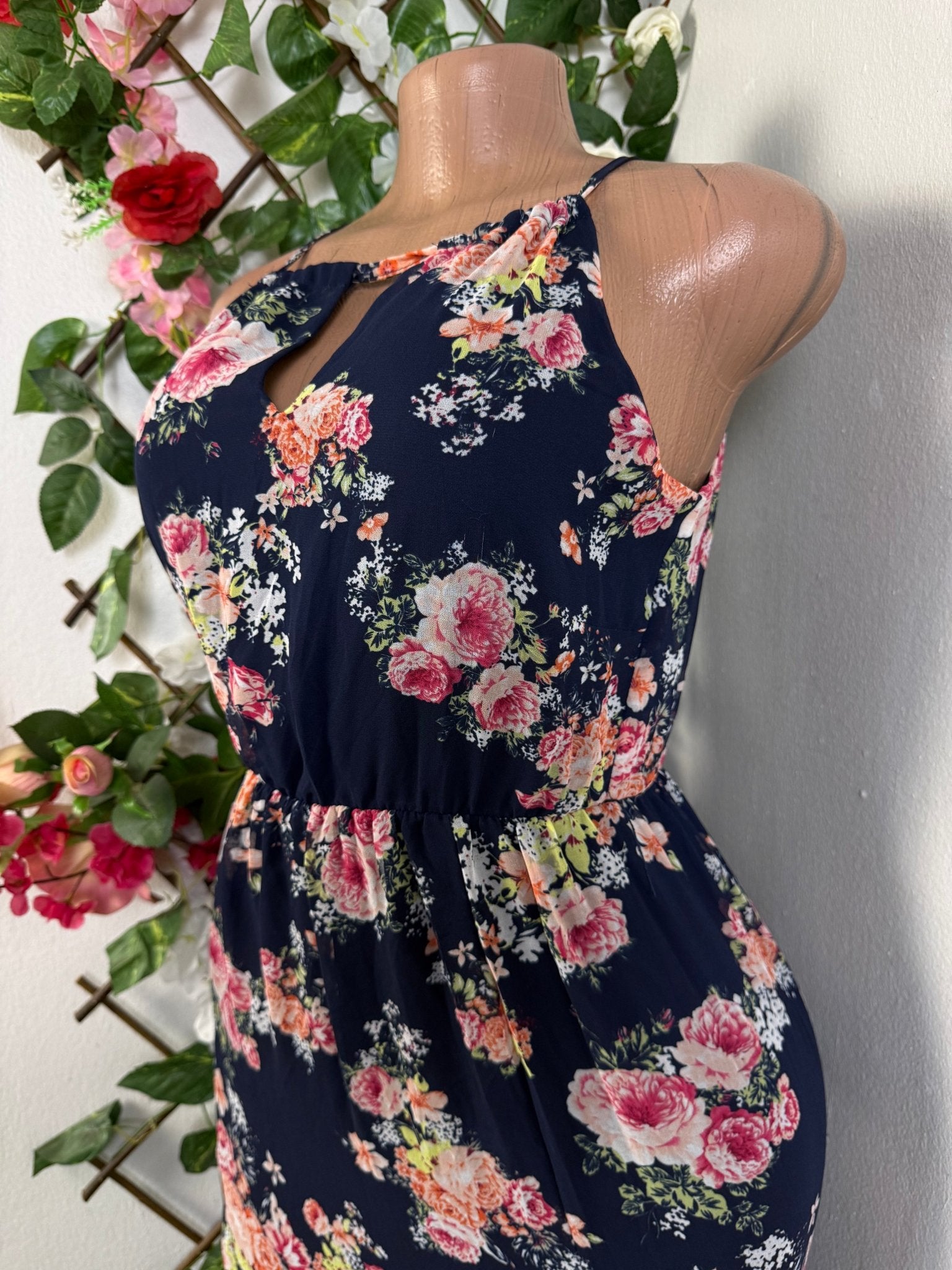 Robe longue imprimée fleurie - Perluna Store - kinshasa