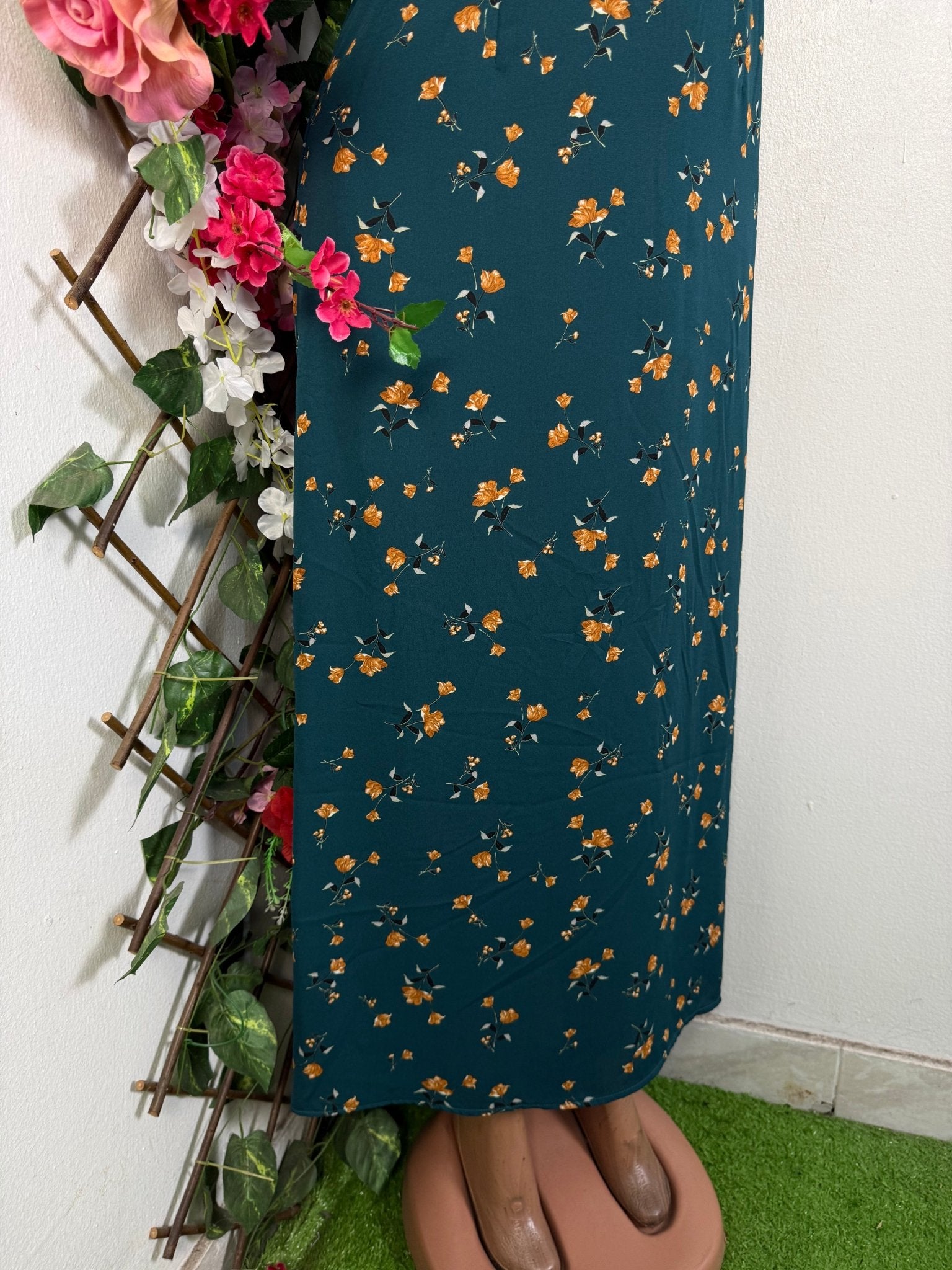 Robe longue manche courte - Perluna Store - kinshasa