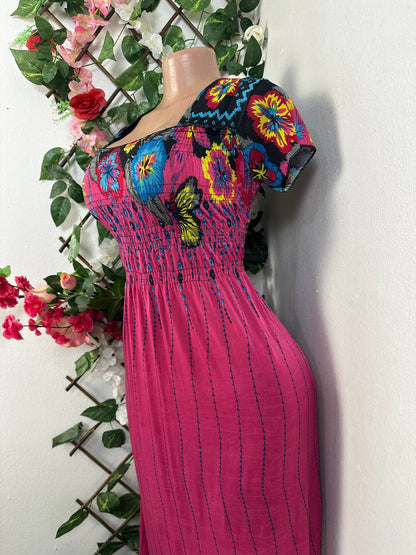 Robe longue manches courtes - Perluna Store - kinshasa