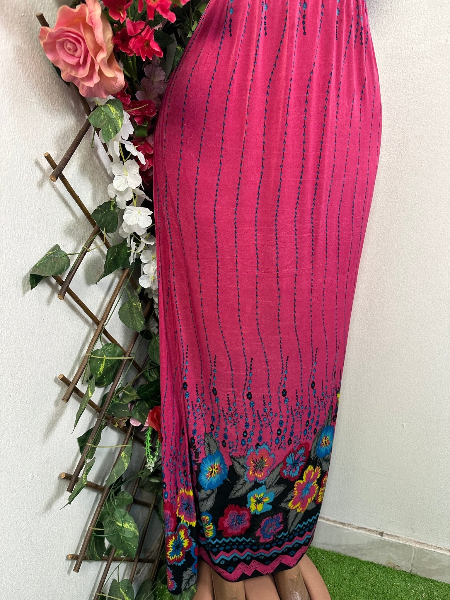 Robe longue manches courtes - Perluna Store - kinshasa